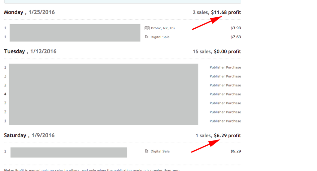 January Sales Screenshot